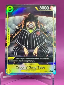 One Piece: Yellow English [ Capone "Gang" Bege ] OP04-100 Foil Alt Alternate Art - Image 1