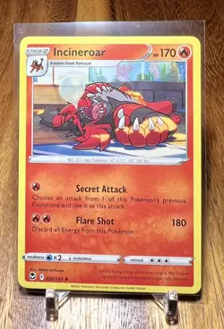 Incineroar 032/195 Rare Non Holo Silver Tempest Pokemon Card NM - Image 1