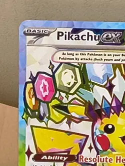 Pikachu ex 219/191 Surging Sparks Full Art Ultra Rare Pokemon Card NM Just Pull - Image 2