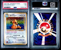 1997 P.M. Pokemon Japanese Fossil Dragonite Holo Card #149 PSA 7 NM - Image 3