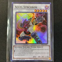 Accel Synchron SDSE-EN042 Synchron Extreme 1st Edition Super Rare Yugioh Card - Image 1