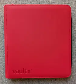 New Vaultx Premium Exo-Tec 12 Pocket Side Load Zip Binder Holds 624 Std Cards - Image 1