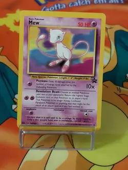1999 Pokemon Card Mew 8 Black Star Promo Vintage WOTC NM TCG Bc7 - Image 1