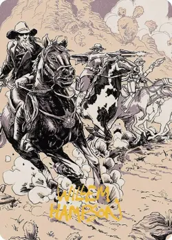 Overwhelming Forces Art Card - Art Series: Outlaws of Thunder Junction - Near Mi - Image 1