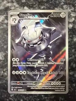 Pokemon Indonesian Mega Evolution Card 145/126 Steelix Art Rare - Image 1