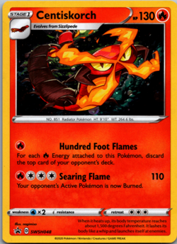 Centiskorch - Holofoil Promo SWSH: Sword & Shield Promo Cards SWSH048 NM - Image 1