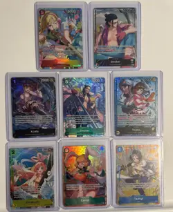 One Piece card game LOT of x8 cards English NM - Image 1