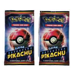 Pokemon TCG Detective Pikachu 4 Card Sealed Booster Pack - Image 1