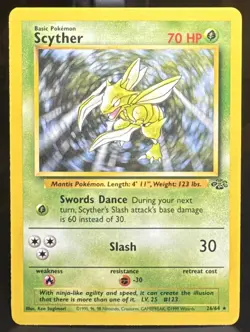 Pokemon Pokemon TCG Scyther 26/64 Jungle Regular Card LP/NM - Image 1