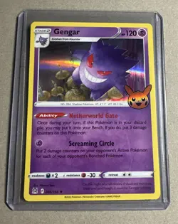 2022 Pokemon Gengar 066/196 Trick or Trade Booster Holo Card NM - Image 1