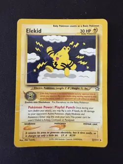 Elekid 22/111 Pokemon Card TCG Neo Genesis Unlimited Rare - Image 1