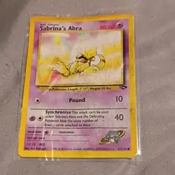 Pokemon Vintage Card Lot 8 Cards Gym Challenge Sabrina's Abra Gastly Mankey - Image 1