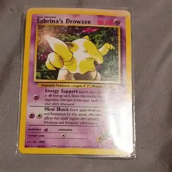 Pokemon Vintage Card Lot 8 Cards Gym Challenge Sabrina's Abra Gastly Mankey - Image 2