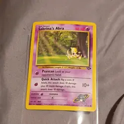 Pokemon Vintage Card Lot 8 Cards Gym Challenge Sabrina's Abra Gastly Mankey - Image 4