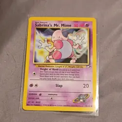 Pokemon Vintage Card Lot 8 Cards Gym Challenge Sabrina's Abra Gastly Mankey - Image 5