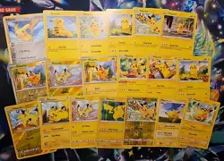 Lot of 19 Pikachu Pokemon TCG Trading Cards ( Holon Phantoms, Holo, Promos) See - Image 1