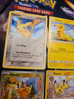 Lot of 19 Pikachu Pokemon TCG Trading Cards ( Holon Phantoms, Holo, Promos) See - Image 5