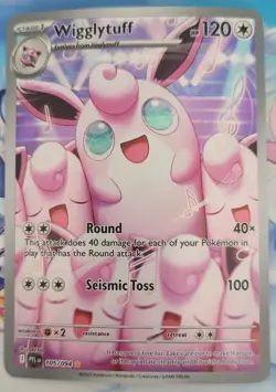 Pokemon Card Wigglytuff 105/094 IR Phantasmal Flames Nm+ - Image 1