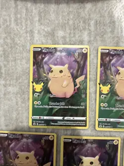 Pokemon Pikachu TCG Celebrations Card 005/025 5 Card Lot - Image 2