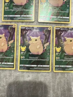 Pokemon Pikachu TCG Celebrations Card 005/025 5 Card Lot - Image 5
