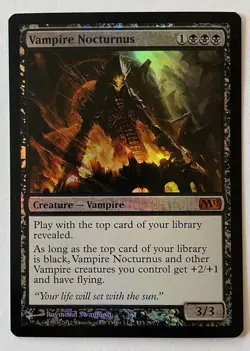 Magic the Gathering MTG FOIL #113 Vampire Nocturnus Core Set 2013 M13 NM - Image 1