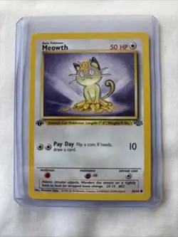 Pokemon TCG Meowth Jungle Card 56/64 1st Edition - Image 1