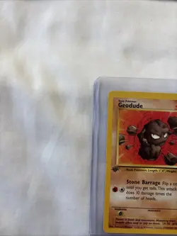 1st Edition - Pokemon TCG Geodude 47/62 Fossil 1st Edition Regular Common Card - Image 2