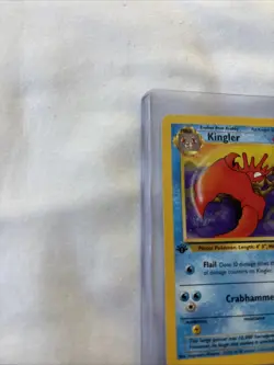 Pokemon TCG Kingler Base Fossil Set, 1st Edition Uncommon Card 38/62 - Image 2