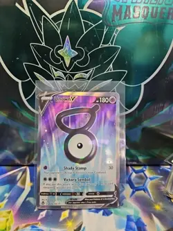 Pokemon Card - Unown V 176/195 - Silver Tempest - Full Art, NM - Image 1