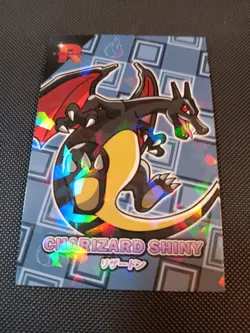 Pokemon Charizard Shiny #4 Cracked Ice Holo Team Rocket Card Database Set Peru - Image 1