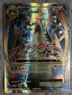 Mega M Charizard EX XY Evolutions Full Art Holo Card 101/108 - Image 1