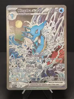 Kingdra EX 131 Pokemon TCG Scarlet & Violet Black Star Promo Holo Card - Image 1