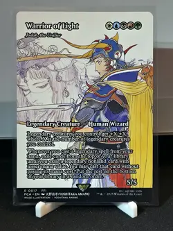 Warrior of Light (Rare Showcase) Final Fantasy FCA MTG Near Mint/Mint R 0017 - Image 1