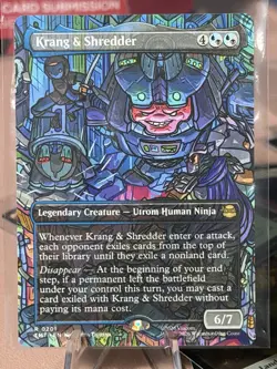 Krang & Shredder - Scene - Borderless MTG Teenage Mutant Ninja Turtles TMNT New! - Image 1