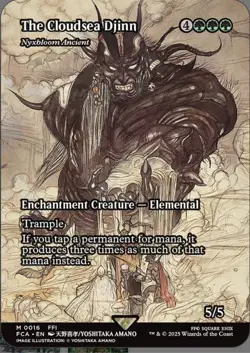 MTG - The Cloudsea Djinn - Full Art - Final Fantasy (FCA) #0016 Nyxbloom Ancient - Image 1