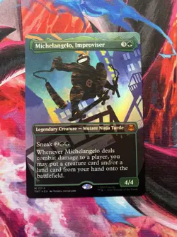 Michelangelo, Improviser (Borderless) Teenage Mutant Ninja Turtles Foil - Image 1