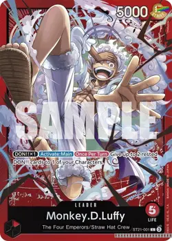 Monkey.D.Luffy (001) [ST21 - ST21-001] - NM [Foil] TCG One Piece - Image 1