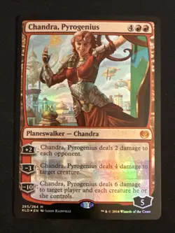 1x Foil Chandra, Pyrogenius (265) Kaladesh LP MTG Magic the Gatehring x1 MKE - Image 1