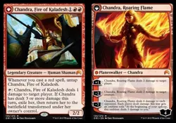 1 x Chandra, Fire of Kaladesh // Chandra, Roaring Flame - Magic Origins - Modera - Image 1