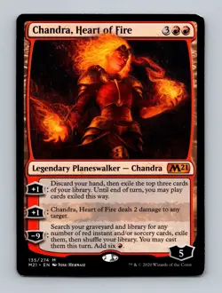 Chandra, Heart of Fire Core Set 2021 Non-Foil MTG HP - Image 1