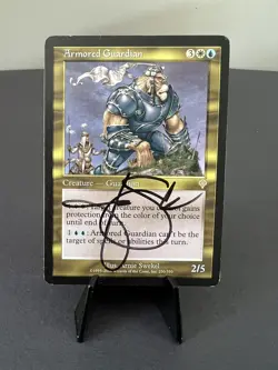 LP Autographed Armored Guardian, MTG, Invasion, Magic The Gathering, 230 - Image 1