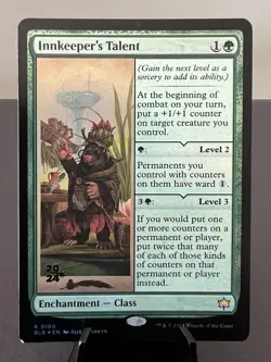 NM Prerelease Foil Innkeeper's Talent, MTG, Bloomburrow, Magic, 180 - Image 1