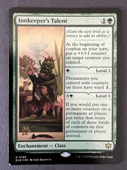 NM Prerelease Foil Innkeeper's Talent, MTG, Bloomburrow, Magic, 180 - Image 2
