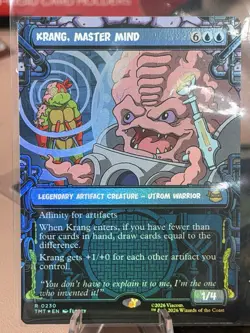 Krang, Master Mind - 230 - MTG: Teenage Mutant Ninja Turtles - Borderless - Foil - Image 1