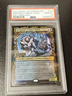 Magic MTG - Grimgrin, Corpse-Born MUL#171 Serial 133/500 PSA 10 Multiverse - Image 1