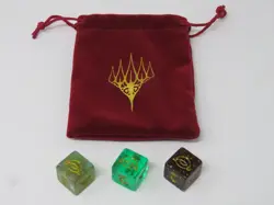 MTG Promos Lord of the Rings D6 Dice Set of 3 & bag LOTR Limited - Free Shipping - Image 1