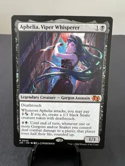 NM Aphelia, Viper Whisperer, MTG, Foundations Jumpstart, Magic, 40 - Image 1