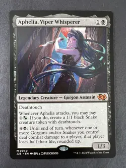 NM Aphelia, Viper Whisperer, MTG, Foundations Jumpstart, Magic, 40 - Image 2