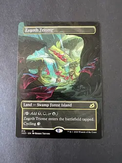 NM Borderless Zagoth Triome, Ikoria: Lair Behemoths, Magic the Gathering, 313 - Image 2