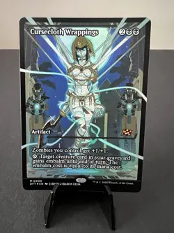 NM Showcase Foil Cursecloth Wrappings, Aetherdrift, Magic the Gathering, 400 - Image 1